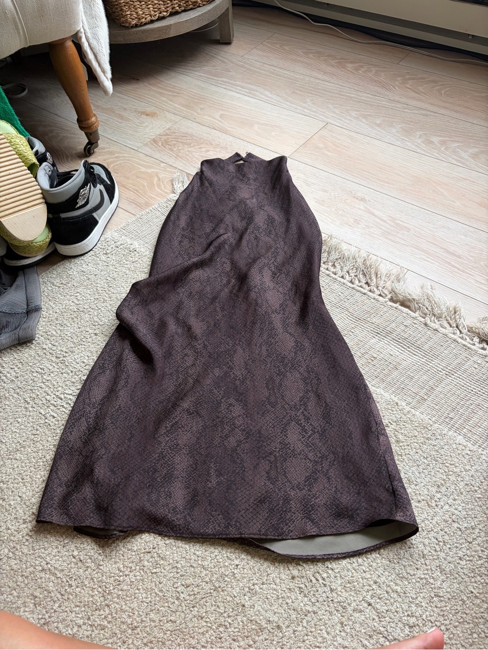 Aritiza Silk Mini Dress